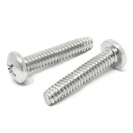 Boltsandnuts.Com Thread Cutting Screw, #8-32 x 1/2 in, Plain 410 Stainless Steel Pan Head Phillips Drive, 500 PK 8C50PPHMSSS/F-500